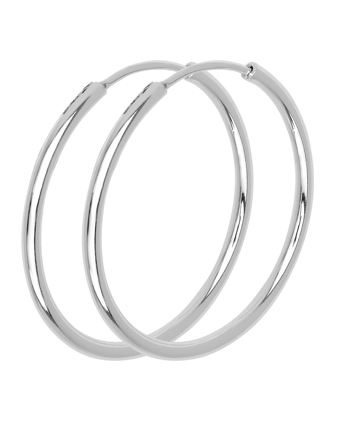 FRAU Manchester forsølvet øreringe 2,5 Earring Shiny silver plated