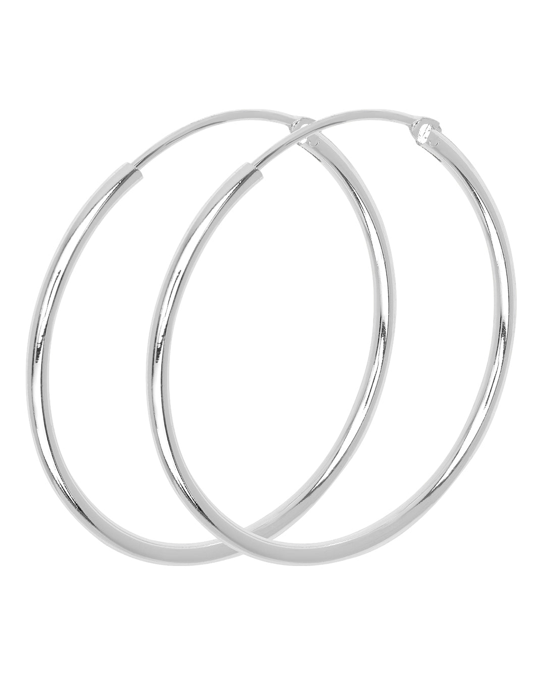 FRAU Manchester forsølvet øreringe 3,0 Earring Shiny silver plated
