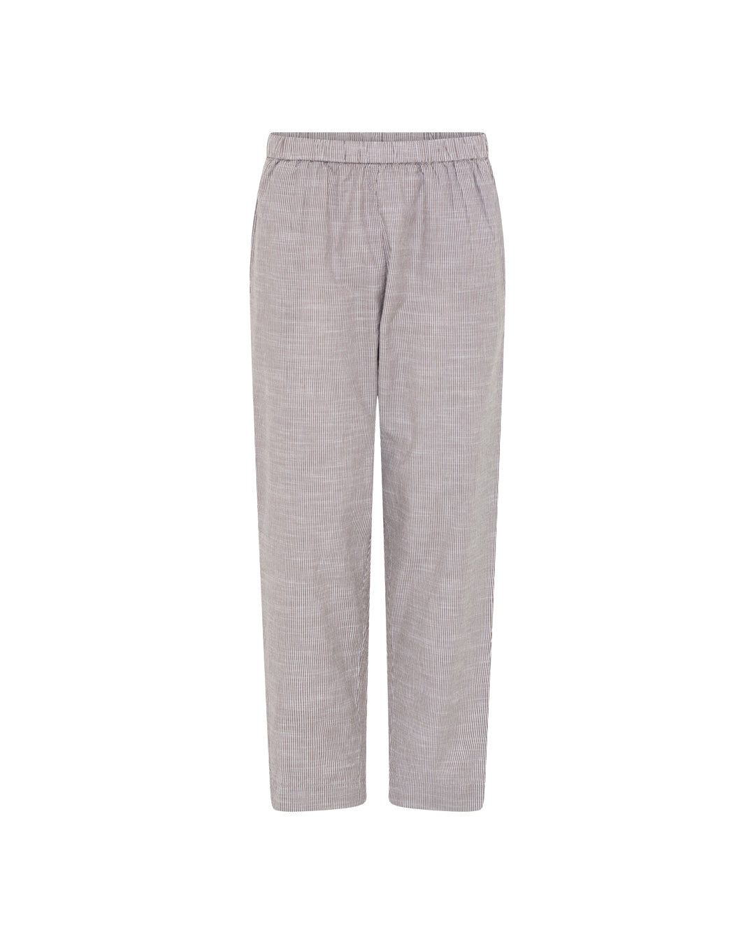 FRAU Manila ankelbukser Pant Coffee Quartz Stripe