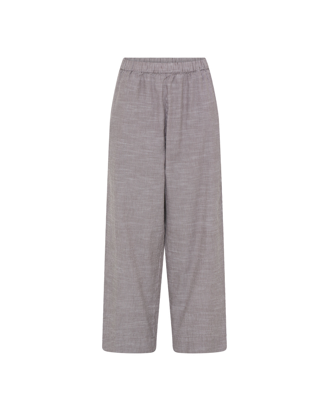 FRAU Melbourne ankelbukser Pant Coffee Quartz Stripe