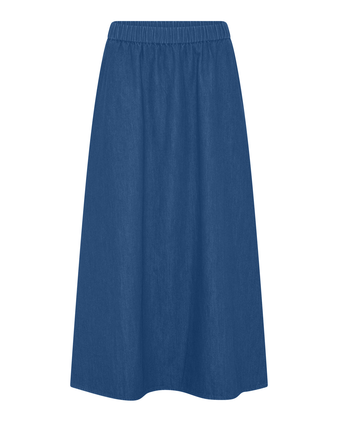 FRAU Melbourne ankellang denim nederdel Skirt Clear blue denim