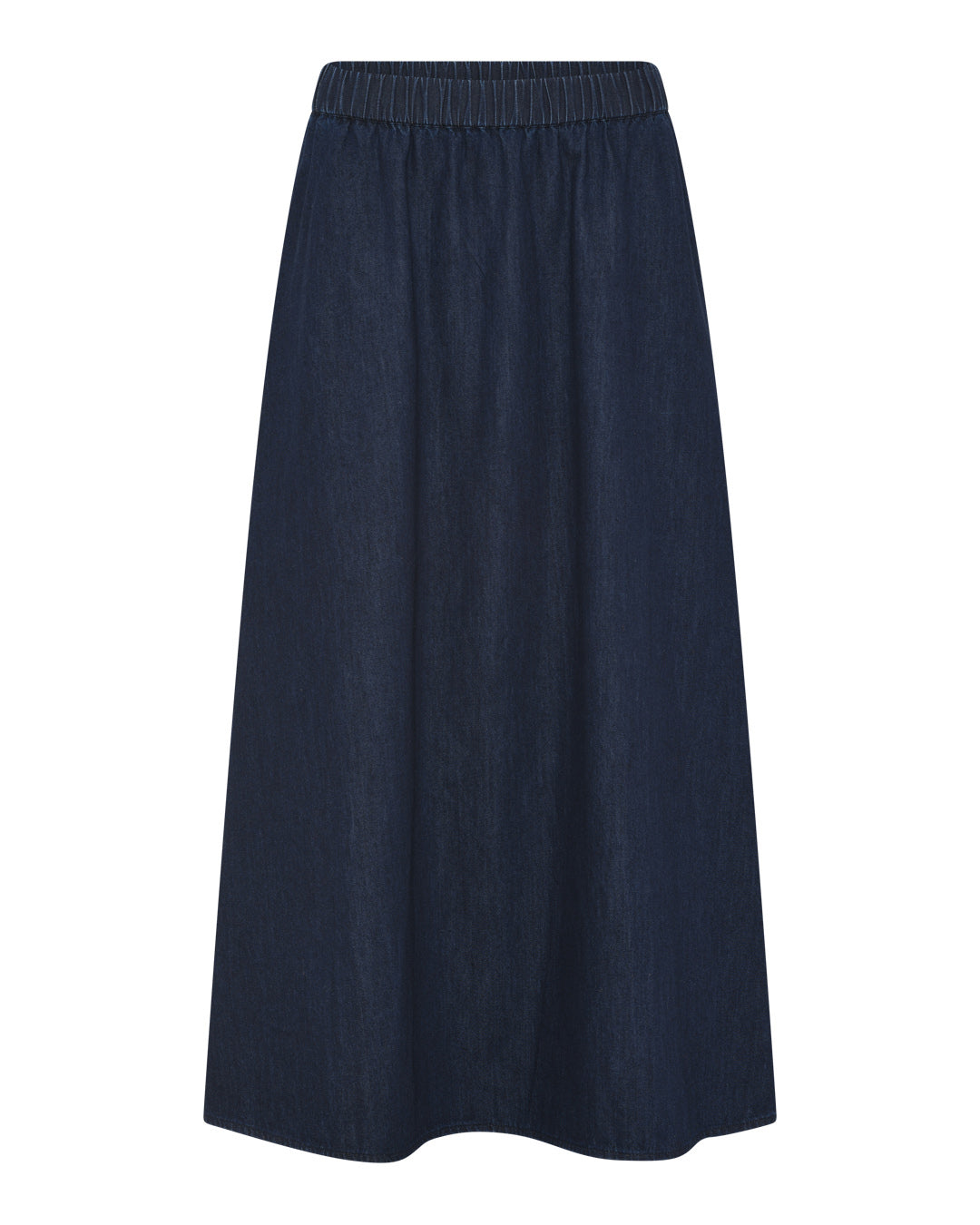 FRAU Melbourne ankellang denim nederdel Skirt Dark blue denim