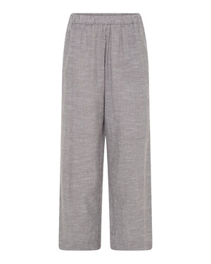 FRAU Melbourne bukser lang Pant Coffee Quartz Stripe