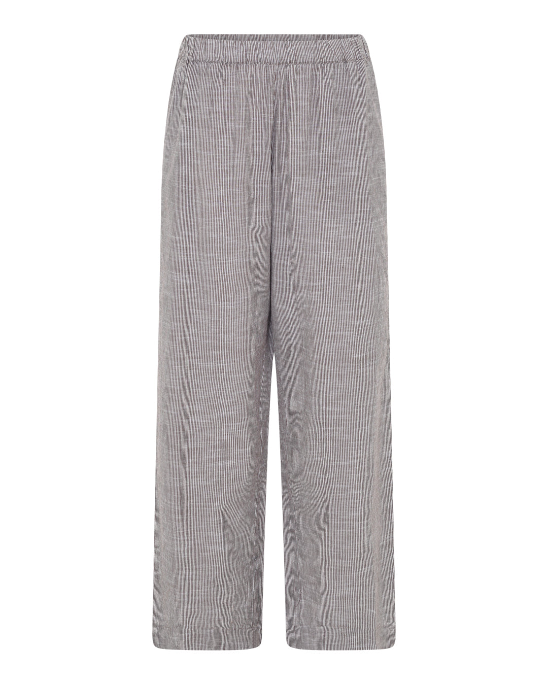 FRAU Melbourne bukser lang Pant Coffee Quartz Stripe