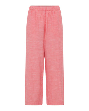 FRAU Melbourne bukser lang Pant Hot Coral Stripe