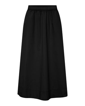 FRAU Melbourne lang nederdel Skirt Black