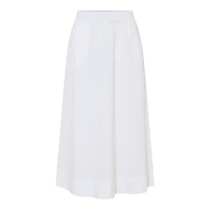 FRAU Melbourne lang nederdel Skirt Bright White