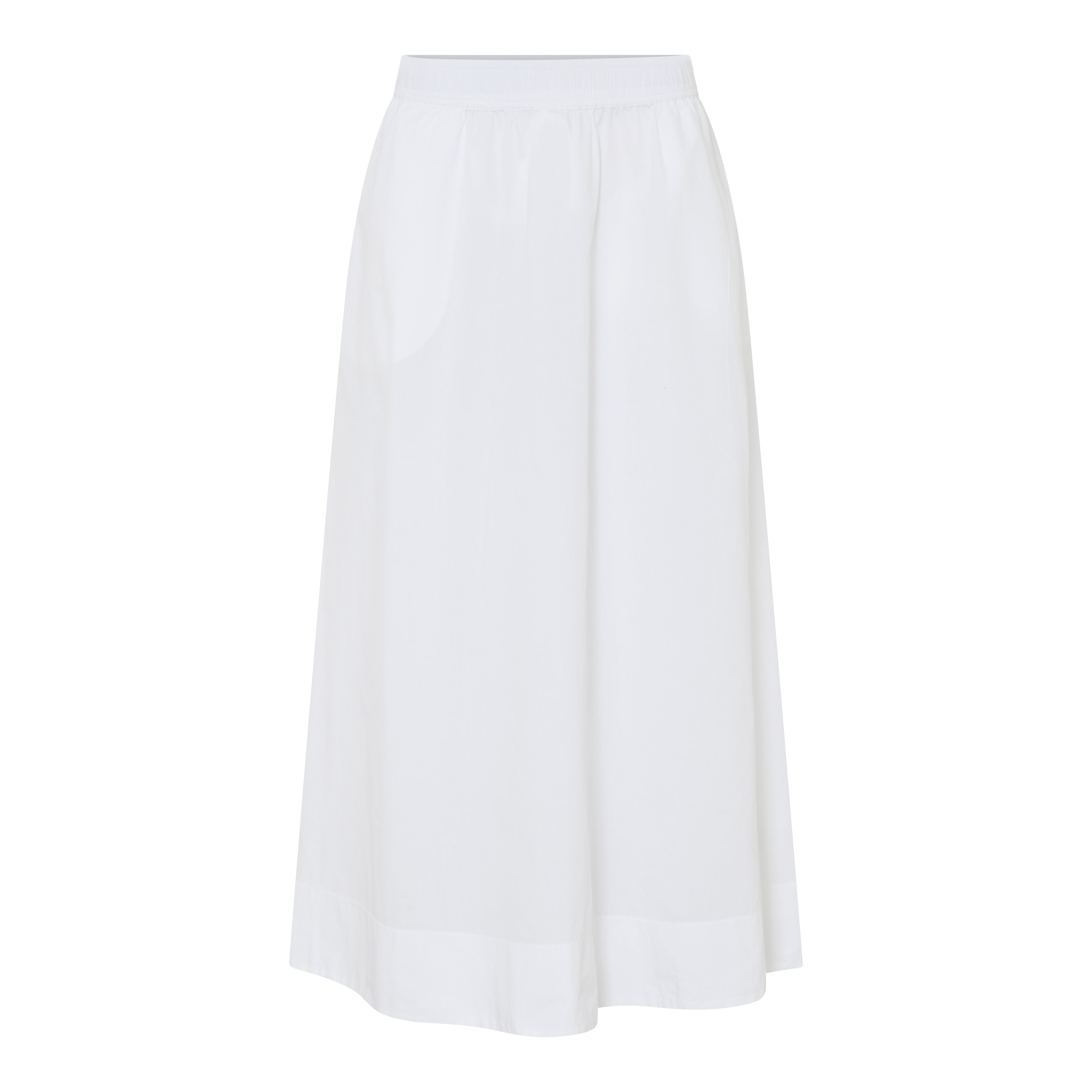 FRAU Melbourne lang nederdel Skirt Bright White