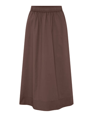 FRAU Melbourne lang nederdel Skirt Coffee Quartz