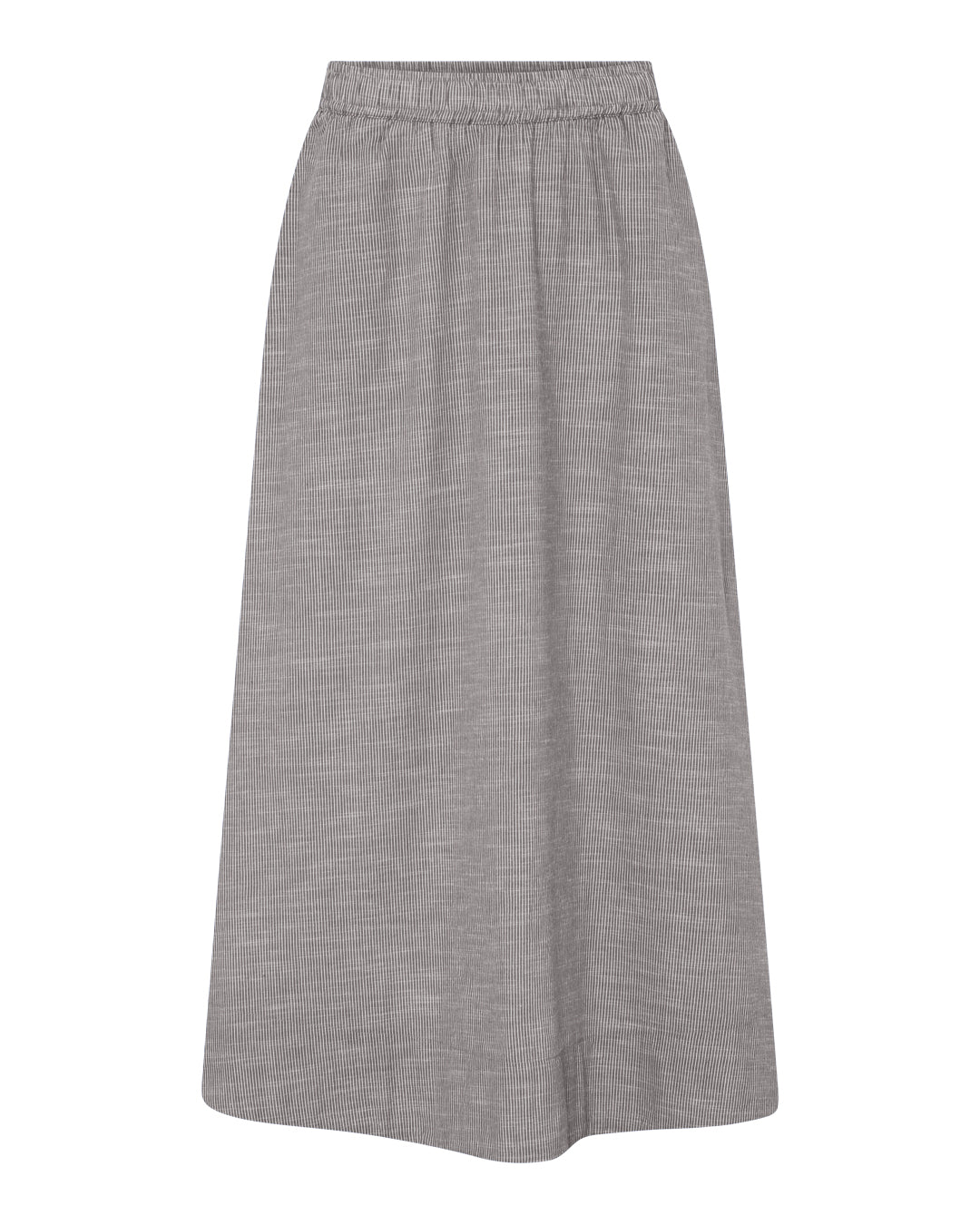 FRAU Melbourne lang nederdel Skirt Coffee Quartz Stripe