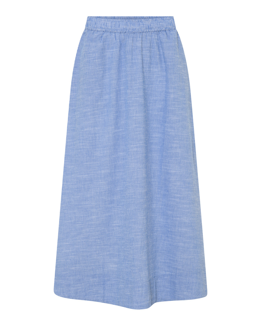 FRAU Melbourne lang nederdel Skirt Medium Blue Stripe