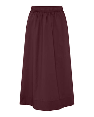FRAU Melbourne lang nederdel Skirt Red Mahogany