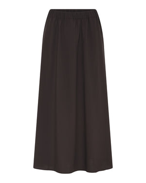 FRAU Melbourne light uld nederdel lang Skirt Chocolate Torte
