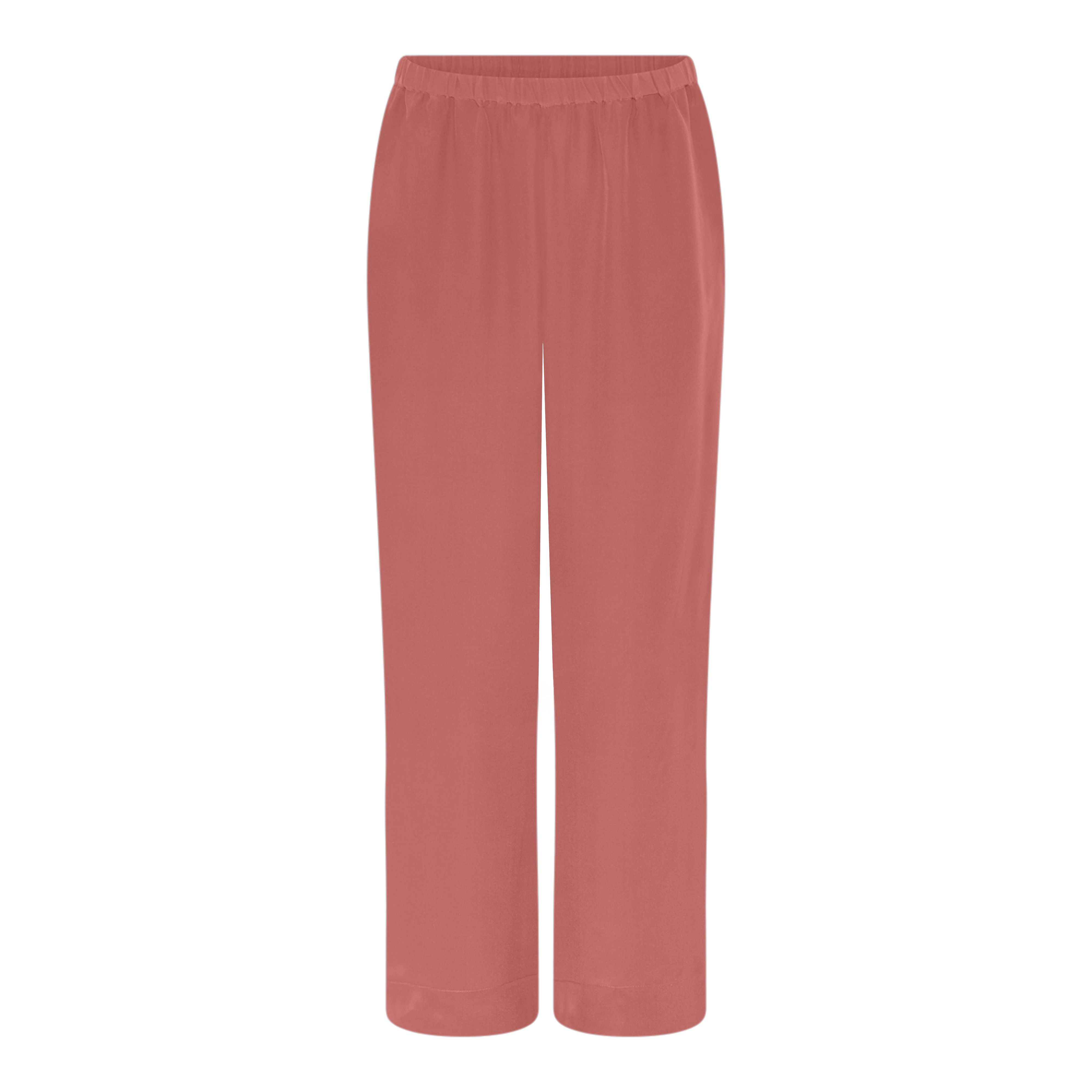 FRAU Melbourne silk crepe pant Pant Canyon Rose