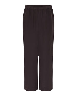 FRAU Melbourne silk crepe pant Pant Chocolate Torte