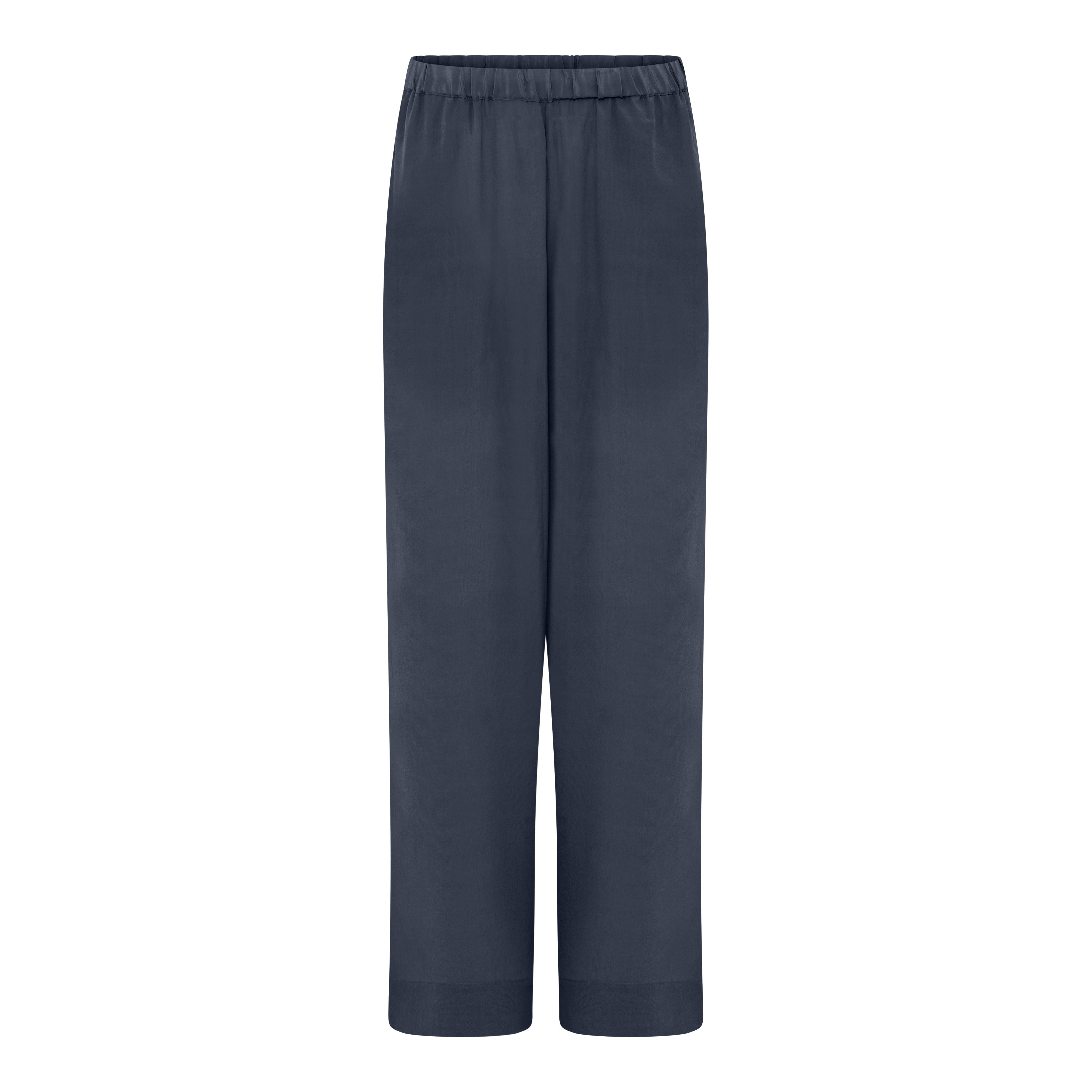 FRAU Melbourne silke bukser lang Pant Navy Blazer