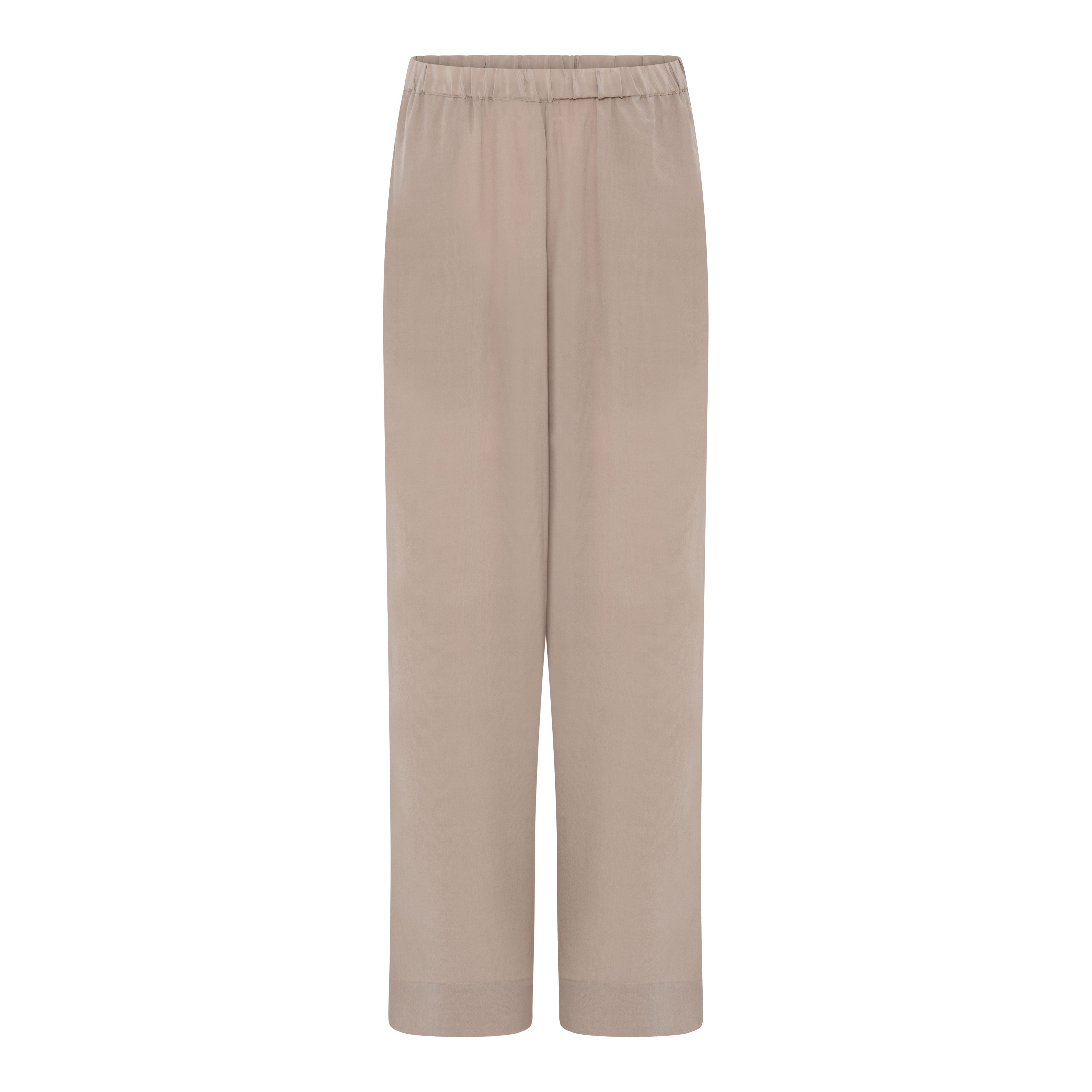 FRAU Melbourne silke bukser lang Pant Stucco