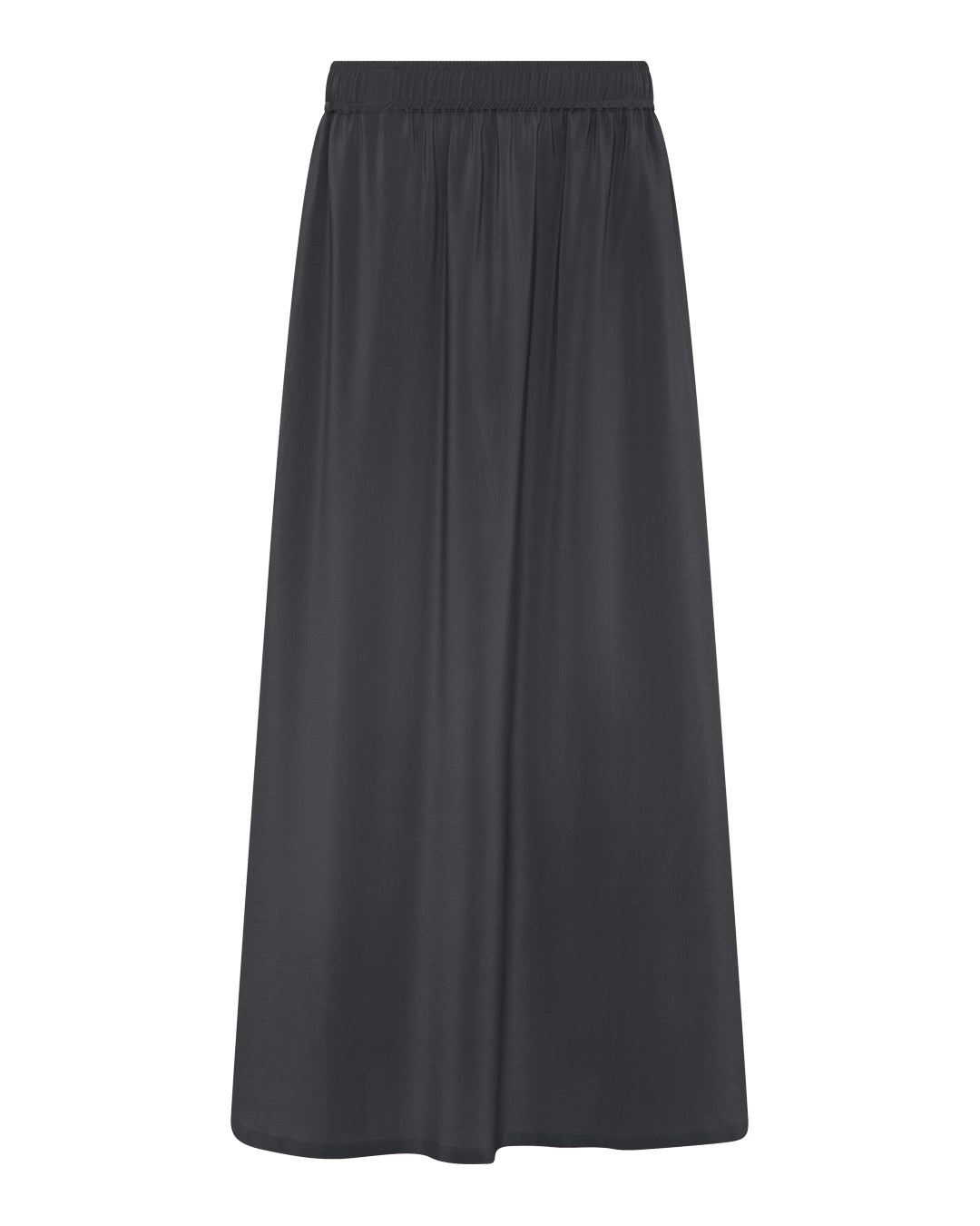 FRAU Melbourne silke skirt lang Skirt Black