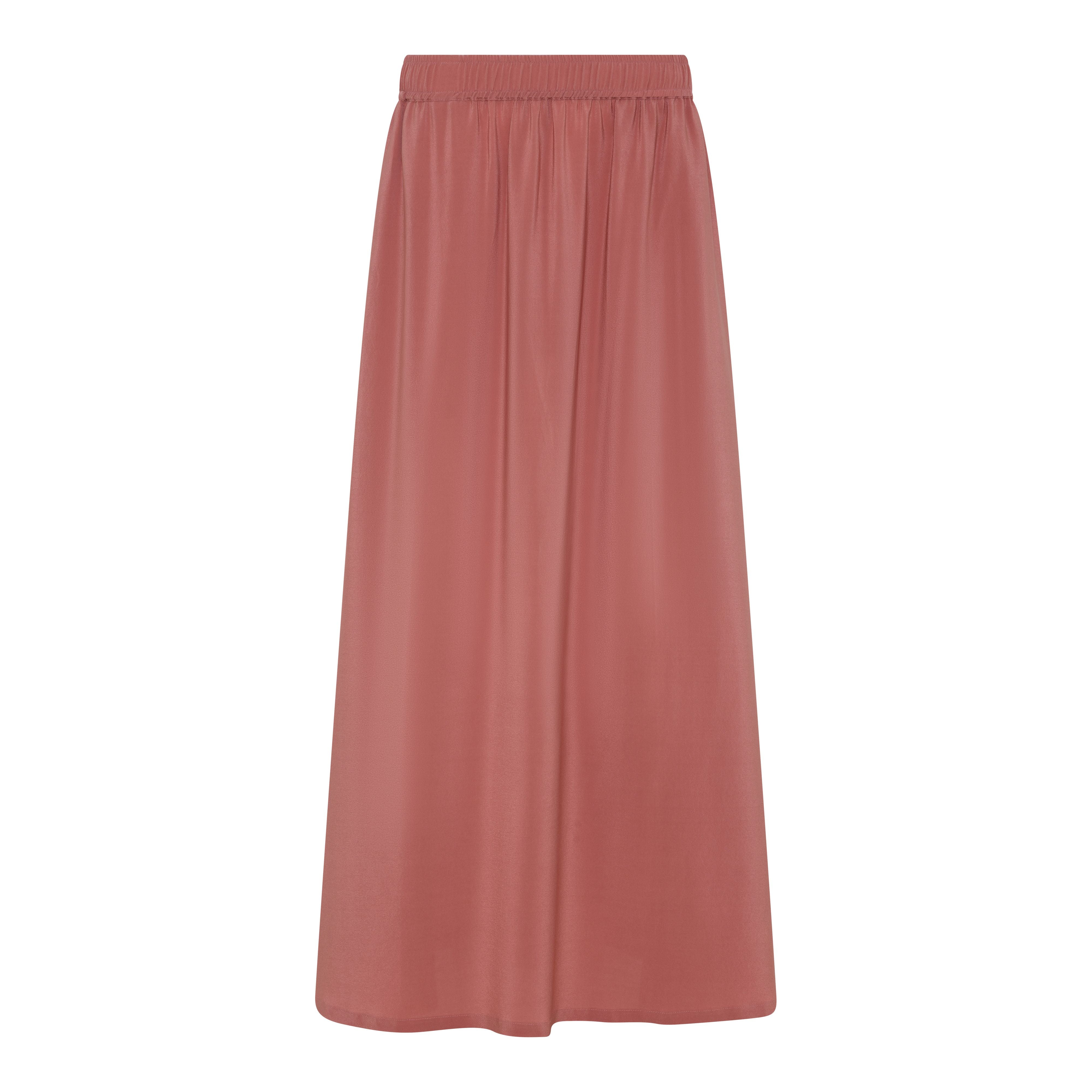 FRAU Melbourne silke skirt lang Skirt Canyon Rose
