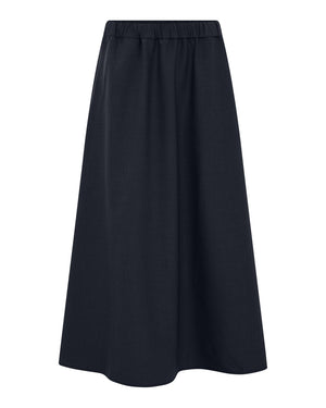 FRAU Melbourne uld ankel nederdel Skirt Dark Navy