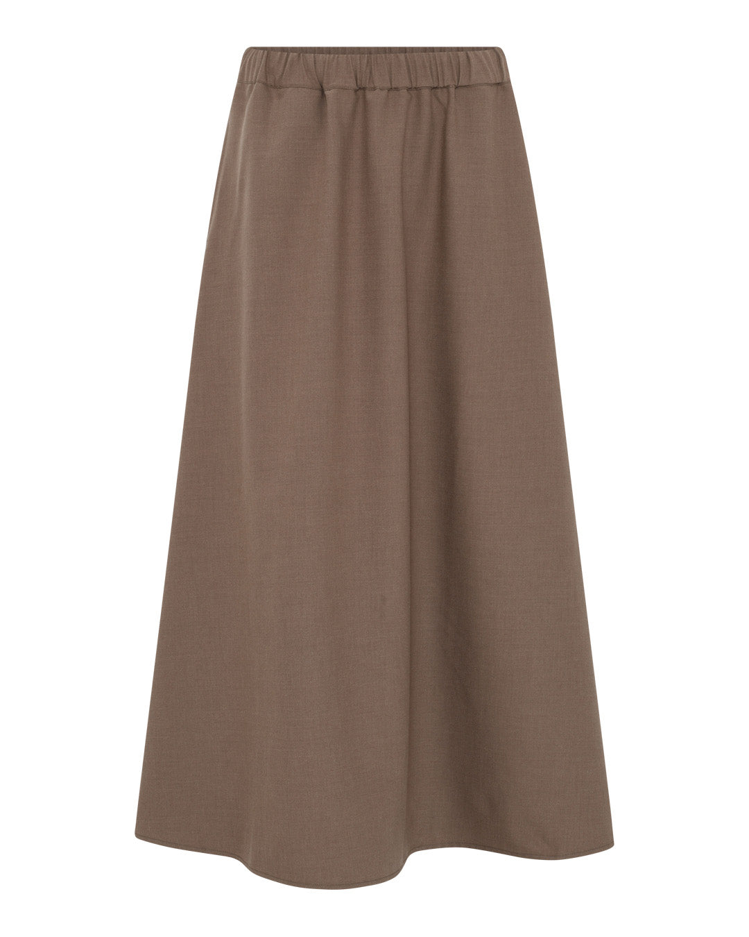 FRAU Melbourne uld ankel nederdel Skirt Walnut