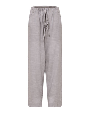 FRAU Milan ankelbukser Pant Coffee Quartz Stripe