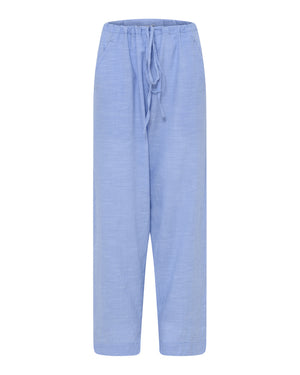 FRAU Milan ankelbukser Pant Medium Blue Stripe