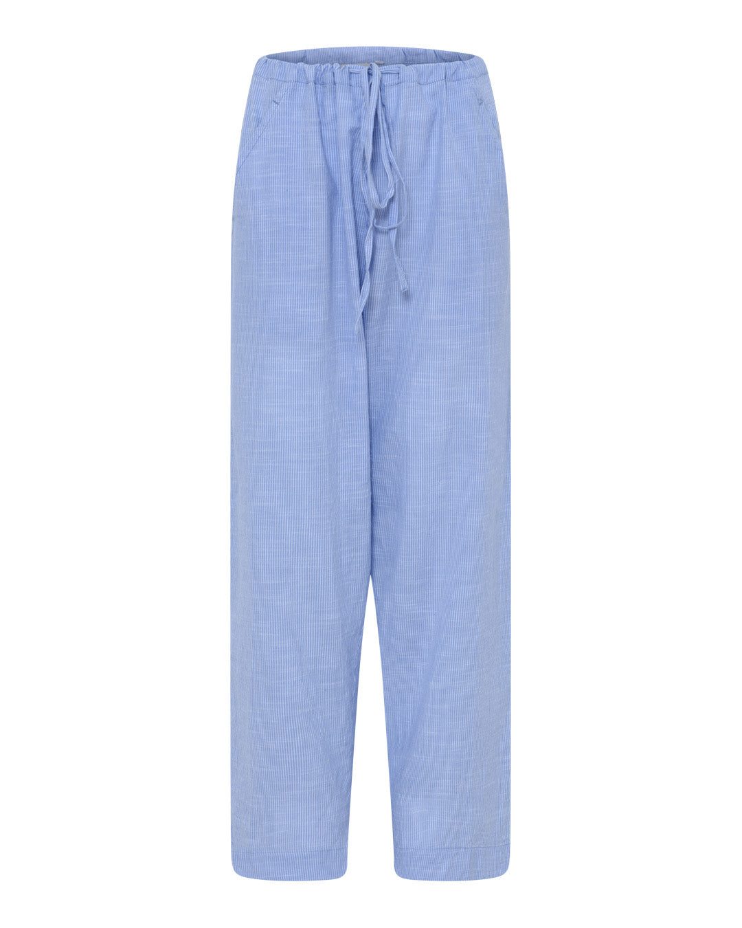 FRAU Milan ankelbukser Pant Medium Blue Stripe