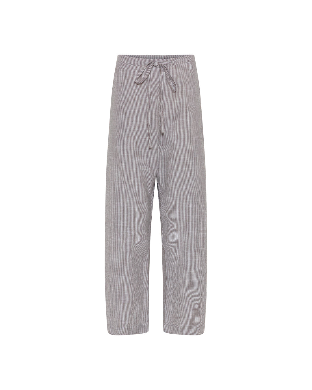 FRAU Milano ankelbukser Pant Coffee Quartz Stripe