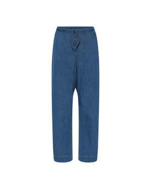 FRAU Milano denim ankelbukser Pant Medium blue denim