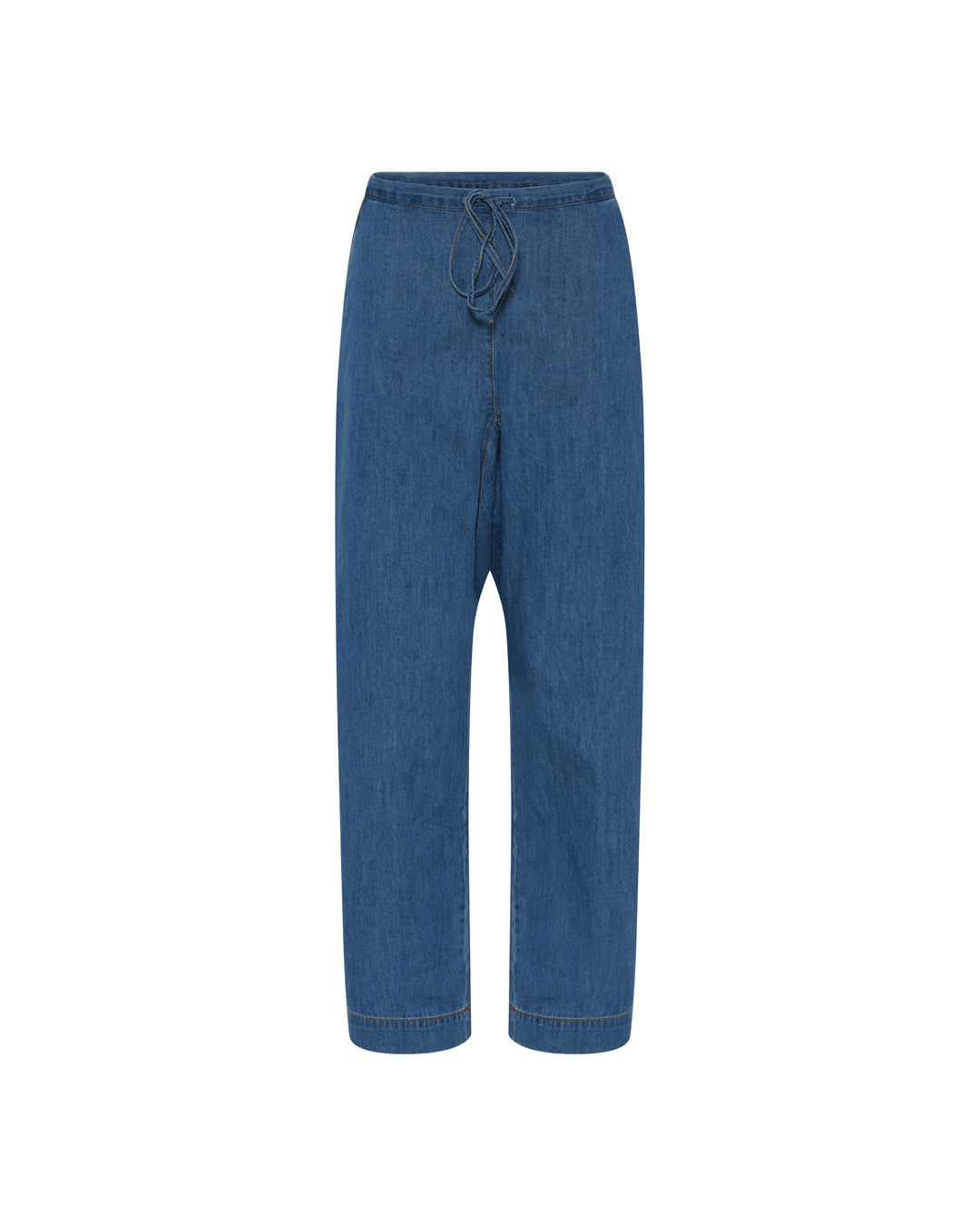 FRAU Milano denim ankelbukser Pant Medium blue denim