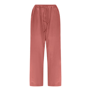 FRAU Milano silk crepe bukser Pant Canyon Rose