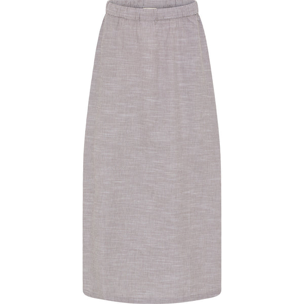 FRAU Mombasa nederdel Skirt Coffee Quartz Stripe