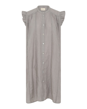 FRAU Napoli 100% hør kjole kort Dress Dove