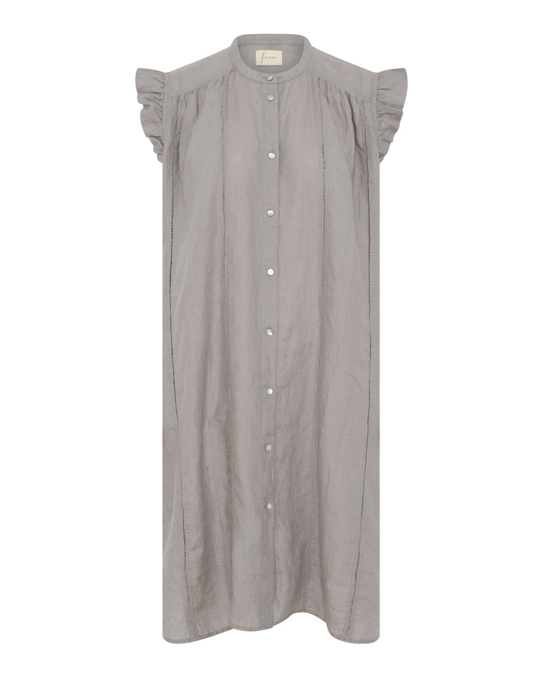 FRAU Napoli 100% hør kjole kort Dress Dove