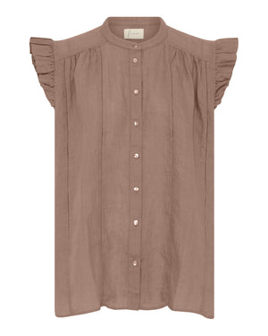 FRAU Napoli 100% hør top Top Roebuck