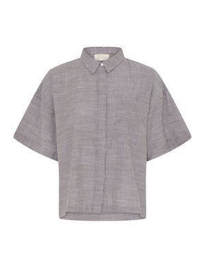 FRAU Nice skjorte Shirt Coffee Quartz Stripe