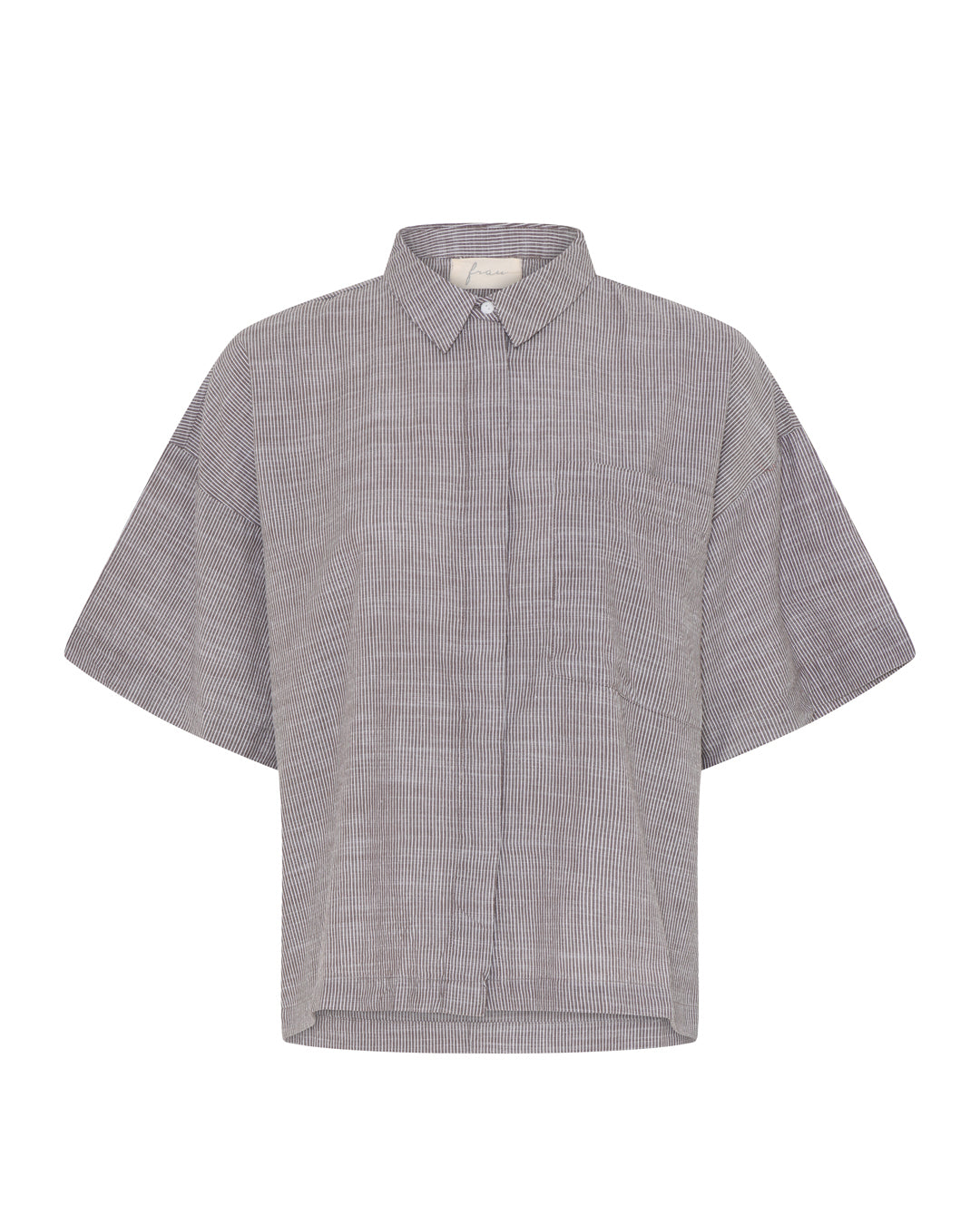 FRAU Nice skjorte Shirt Coffee Quartz Stripe