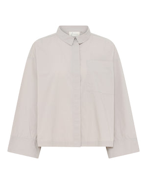 FRAU Nice wide sleeve skjorte Shirt Chateau Gray