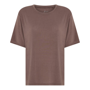 FRAU Orlando cashmere tee Top Coffee Quartz