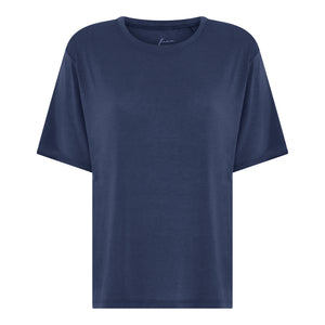 FRAU Orlando cashmere tee Top Dark Navy