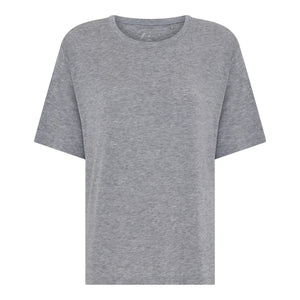 FRAU Orlando cashmere tee Top Medium grey melange