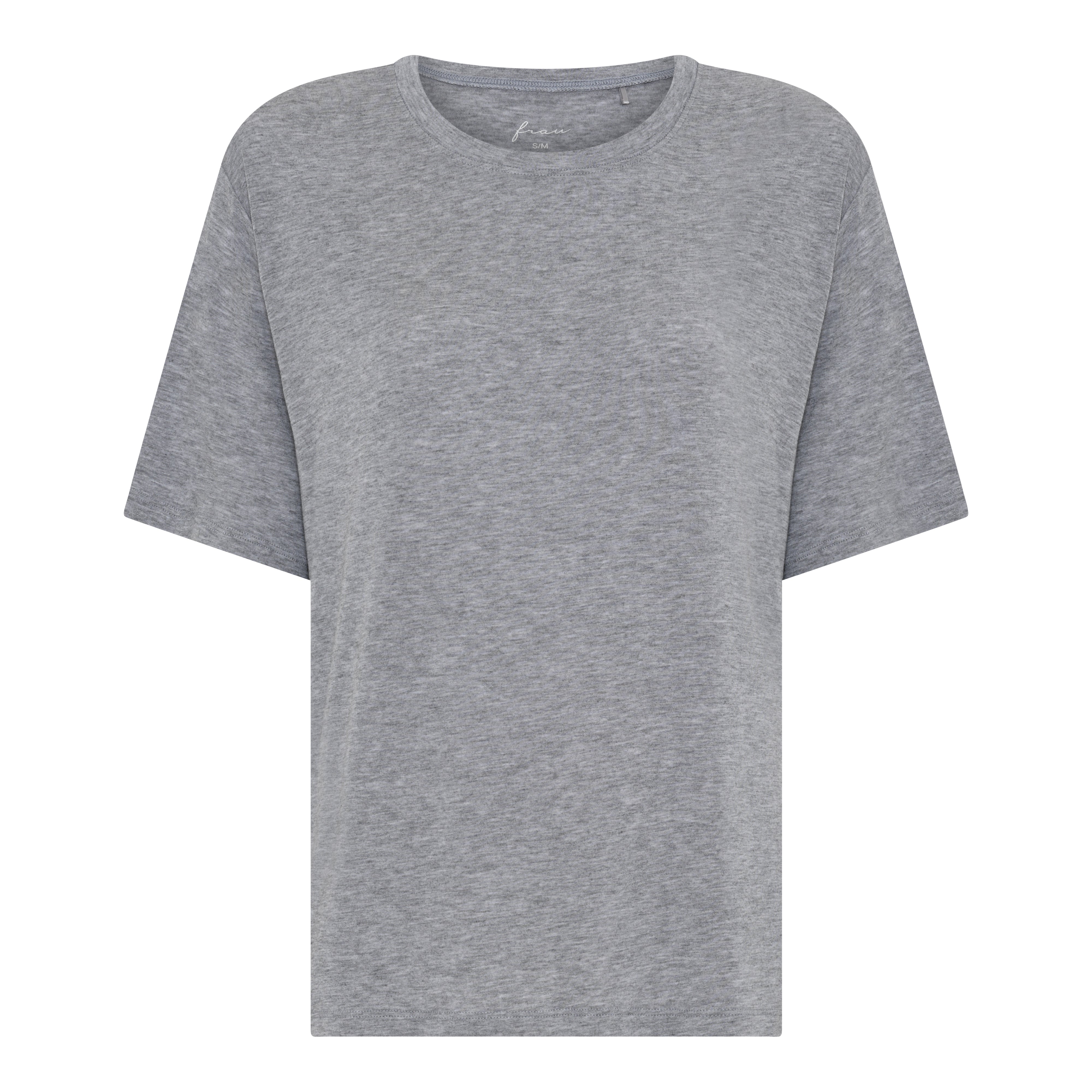 FRAU Orlando cashmere tee Top Medium grey melange