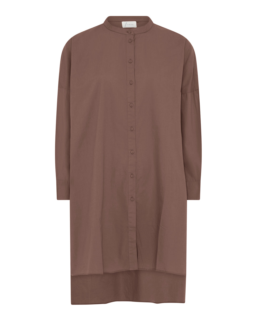 FRAU Osaka skjorte Long shirt Coffee Quartz