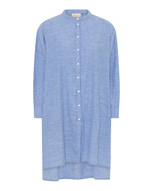 FRAU Osaka skjorte Long shirt Medium Blue Stripe