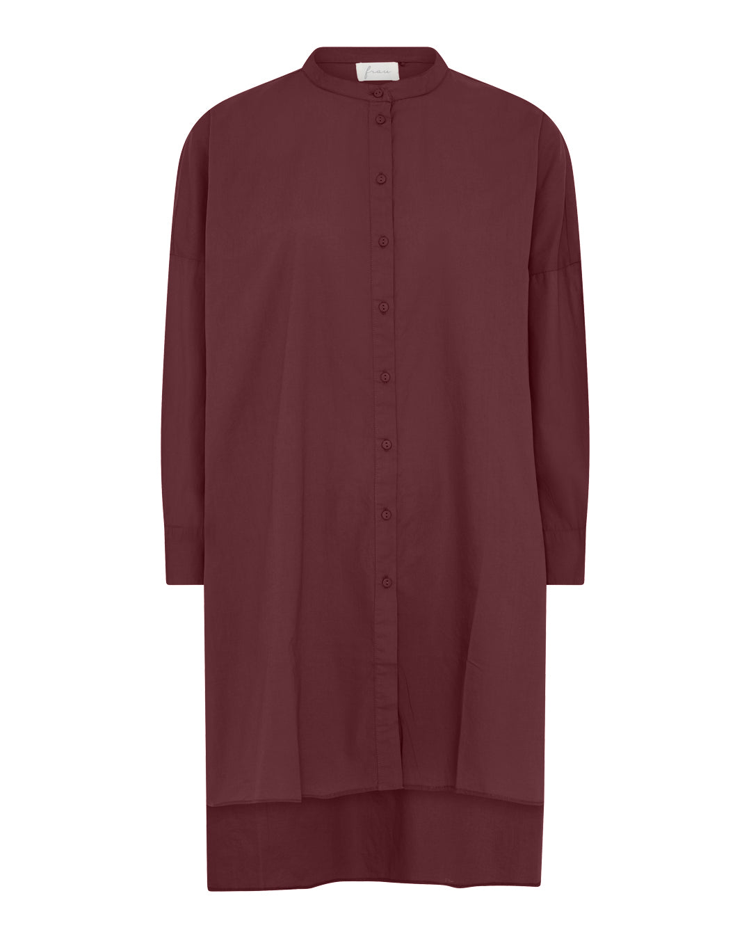 FRAU Osaka skjorte Long shirt Red Mahogany