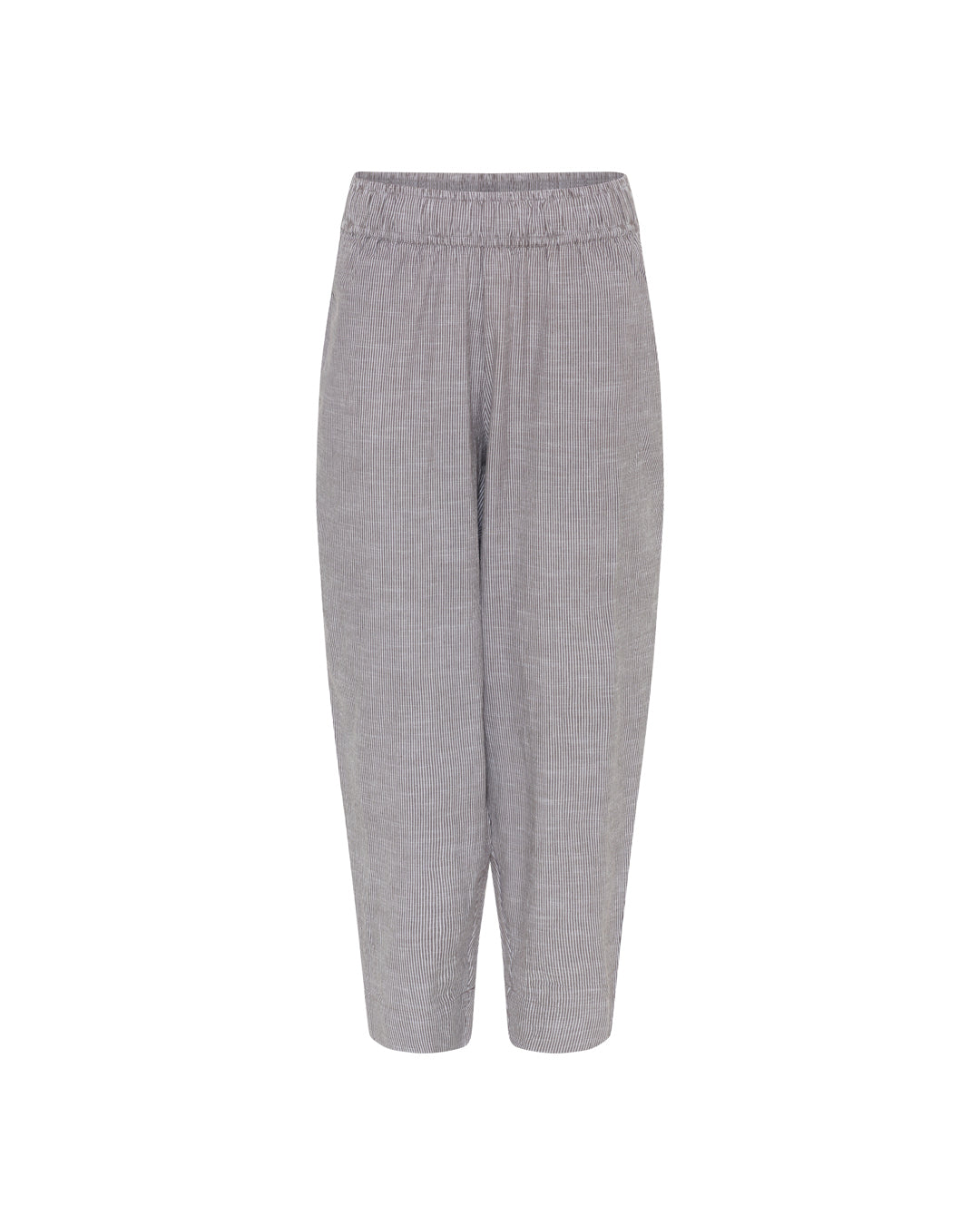 FRAU Oslo ankelbukser Pant Coffee Quartz Stripe