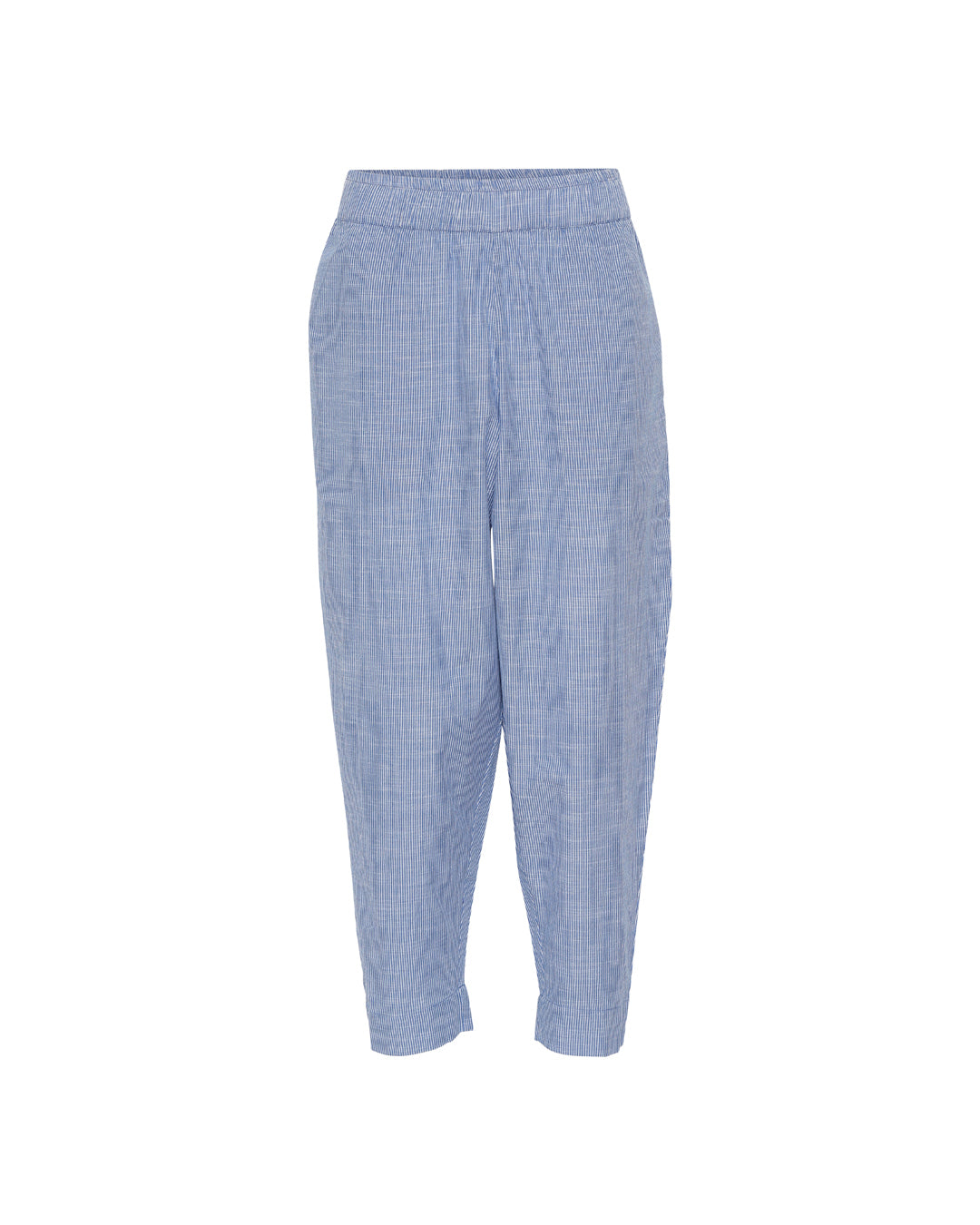 FRAU Oslo ankelbukser Pant Medium Blue Stripe