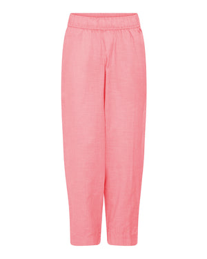 FRAU Oslo ankelbukser Pant Hot Coral Stripe