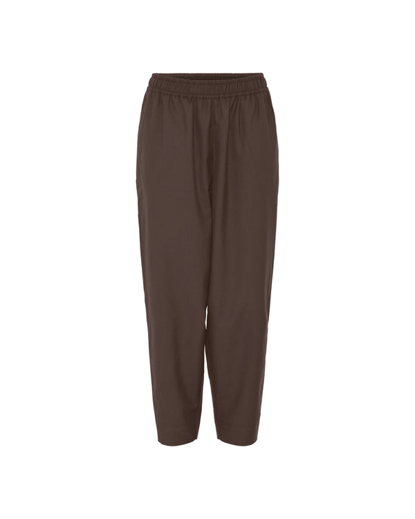 FRAU Oslo uld bukser Pant Chocolate Brown